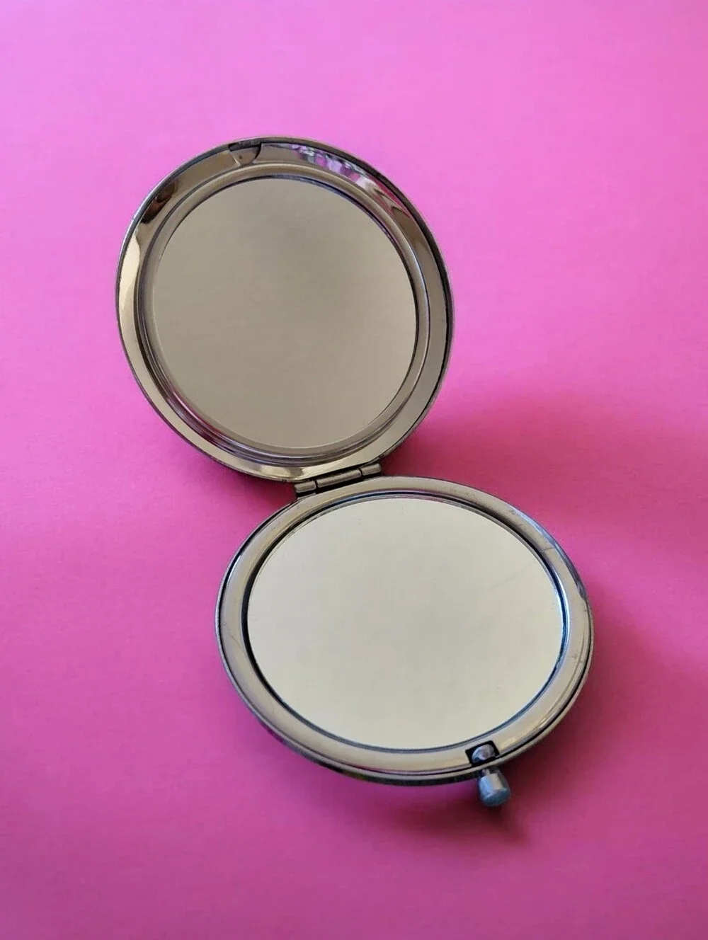 Bright Pink Compact Mirror-Small